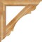 Ekena Millwork Olympic Traditional Rough Sawn Bracket w/ Offset Brace, Western Red Cedar, 8"W x 44"D x 44"H BKT0806X44X44OLY01RWR - alternate 2